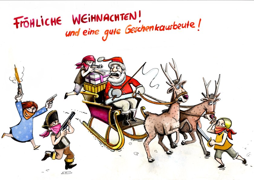 christmas card 2009 cheeky