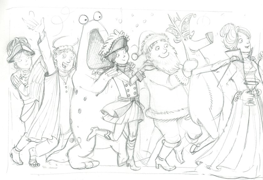 weihnachtskartesketch